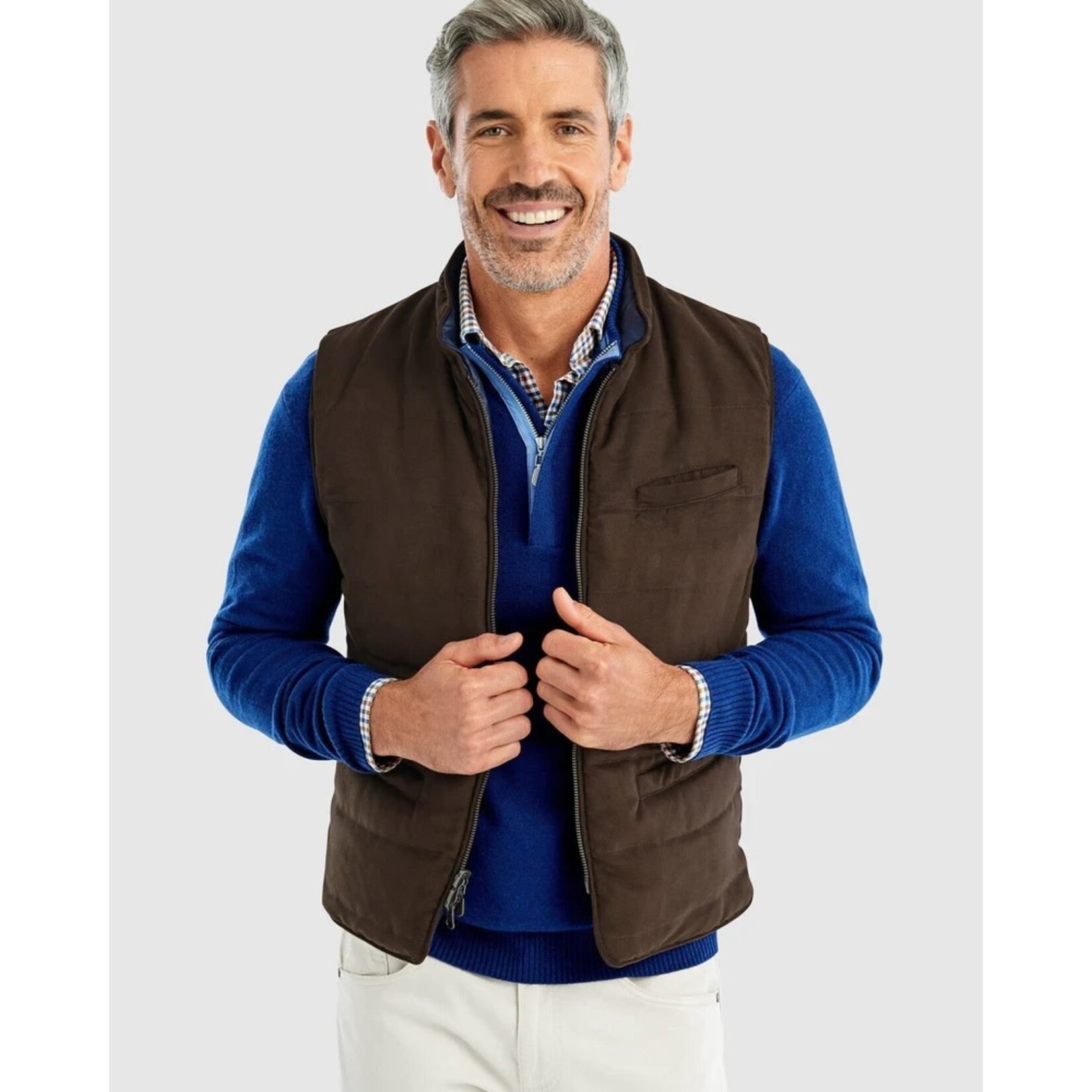 Johnnie-O Silas Reversible Quilted Vest