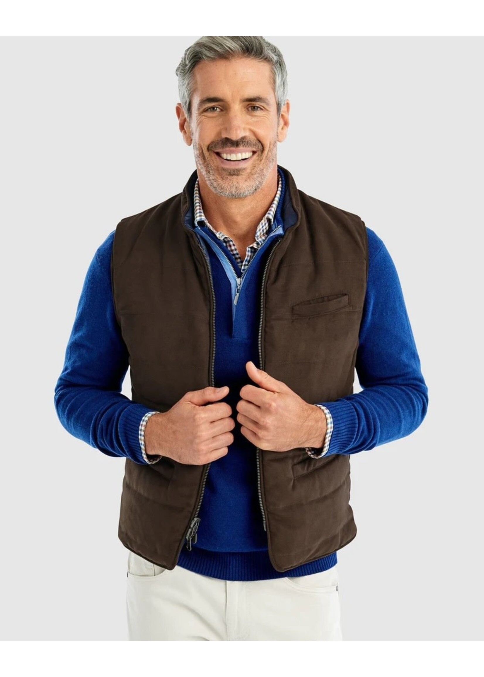 Johnnie-O Silas Reversible Quilted Vest