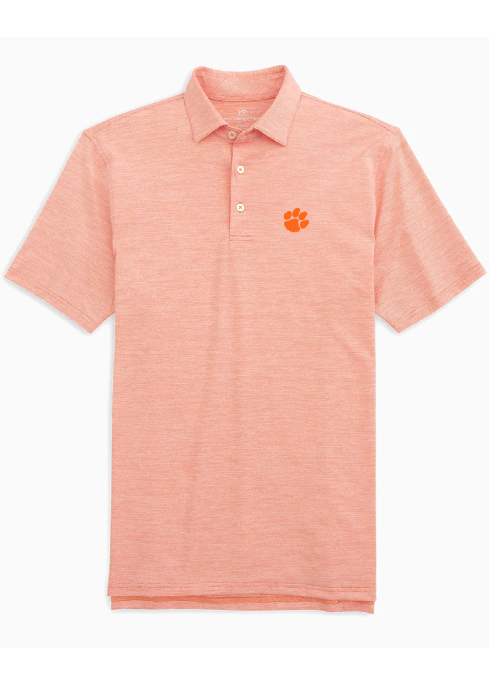 Southern Tide Clemson Tigers Driver Spacedye Performance Polo