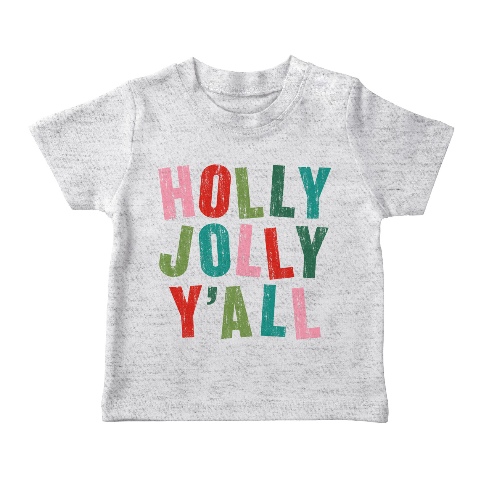 Southern Fried Design Holly Jolly Y'all - Toddler Tee
