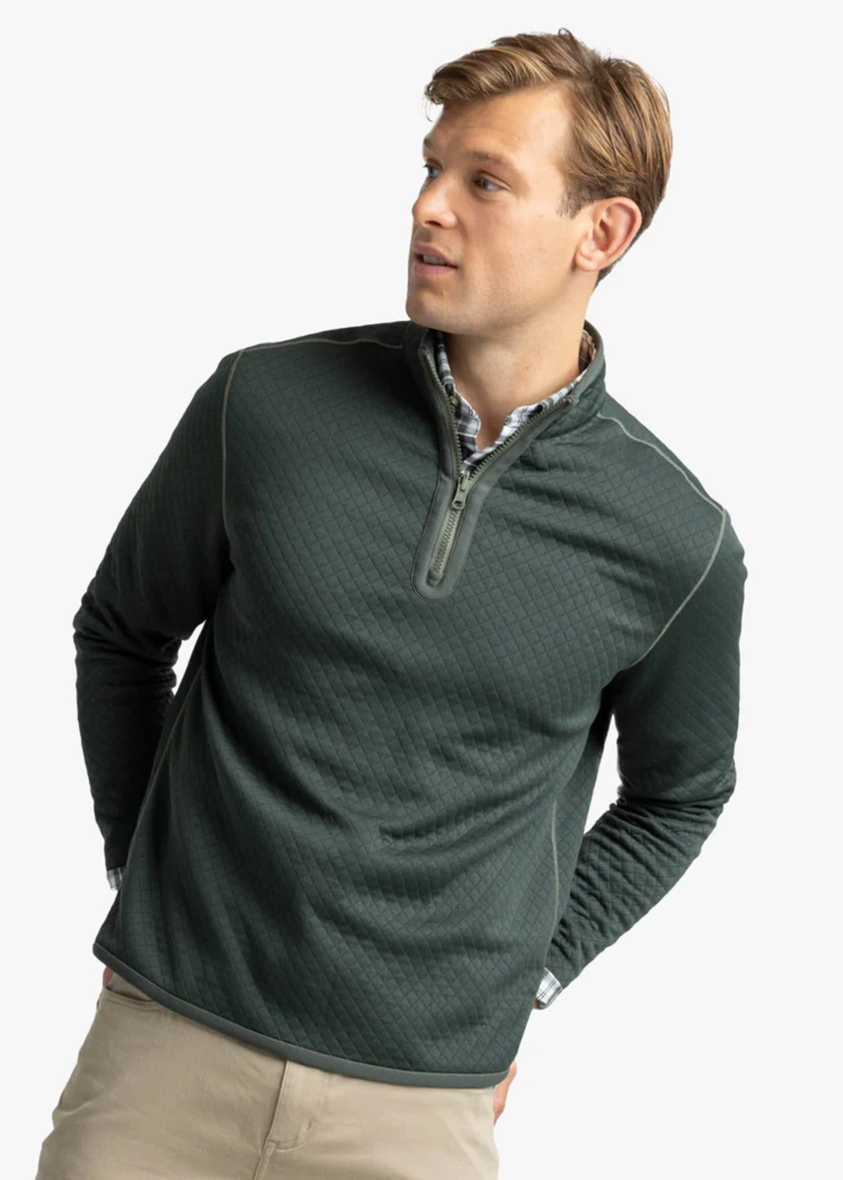 Southern Tide Arden Reversible L/S Quarter Zip