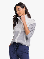 Southern Tide Gracen Heather Mixed Media Jacket