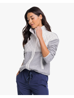 Southern Tide Gracen Heather Mixed Media Jacket