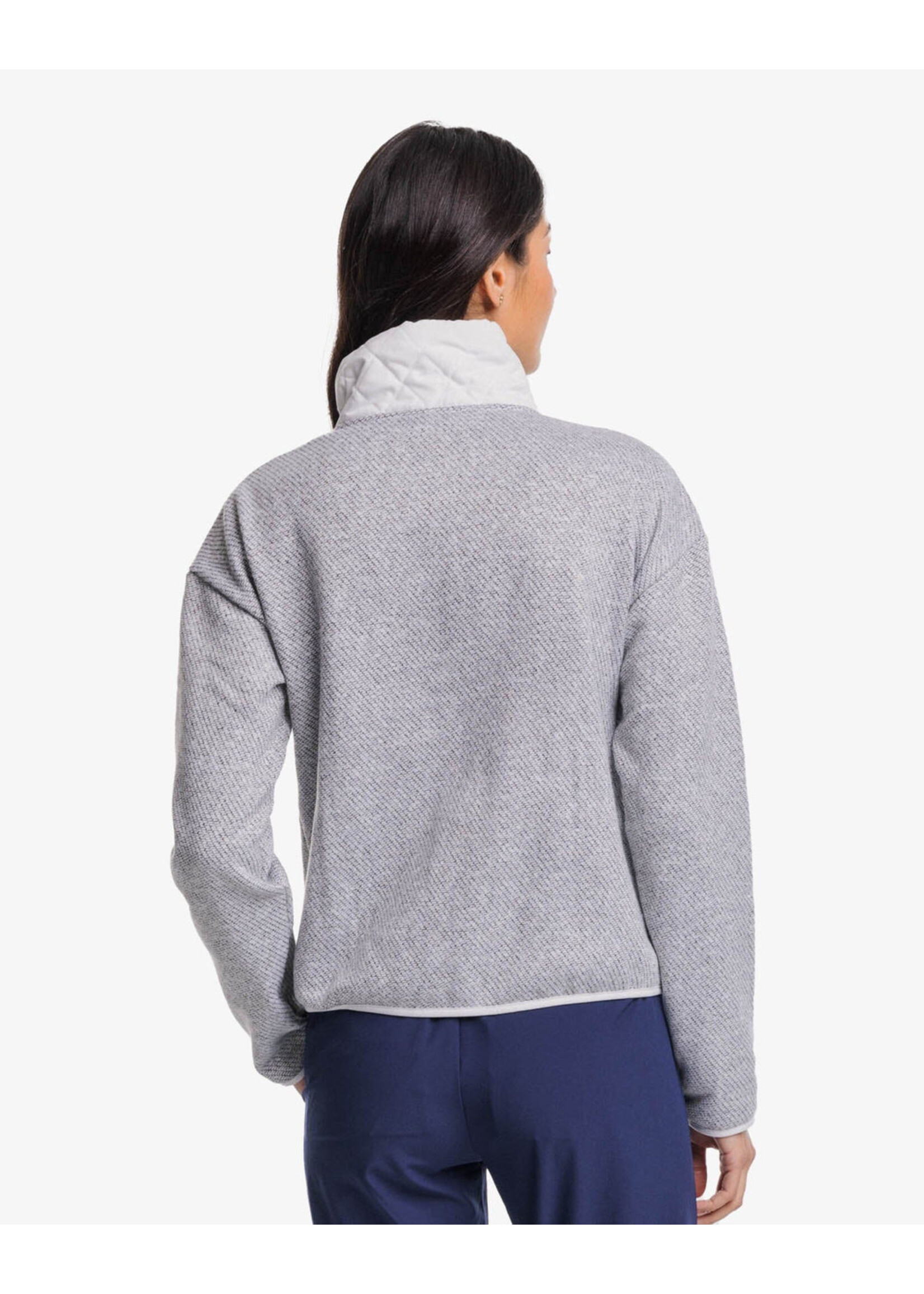 Southern Tide Gracen Heather Mixed Media Jacket