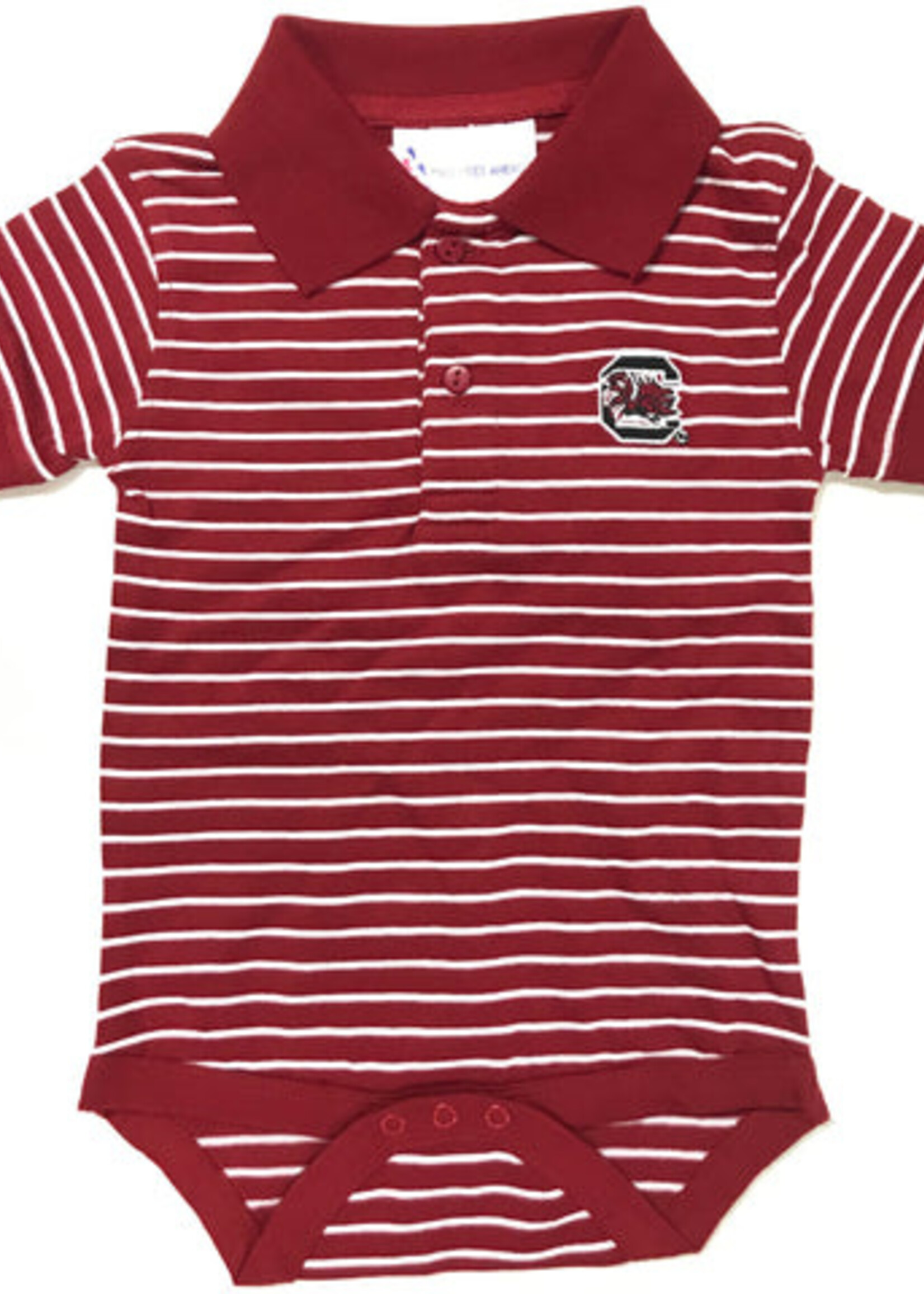 Two Feet Ahead Stripe Jersey Golf Shirt Creeper