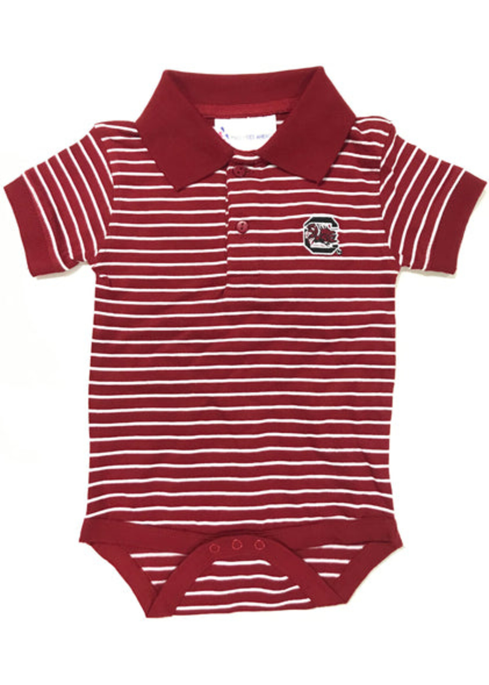 Two Feet Ahead Stripe Jersey Golf Shirt Creeper
