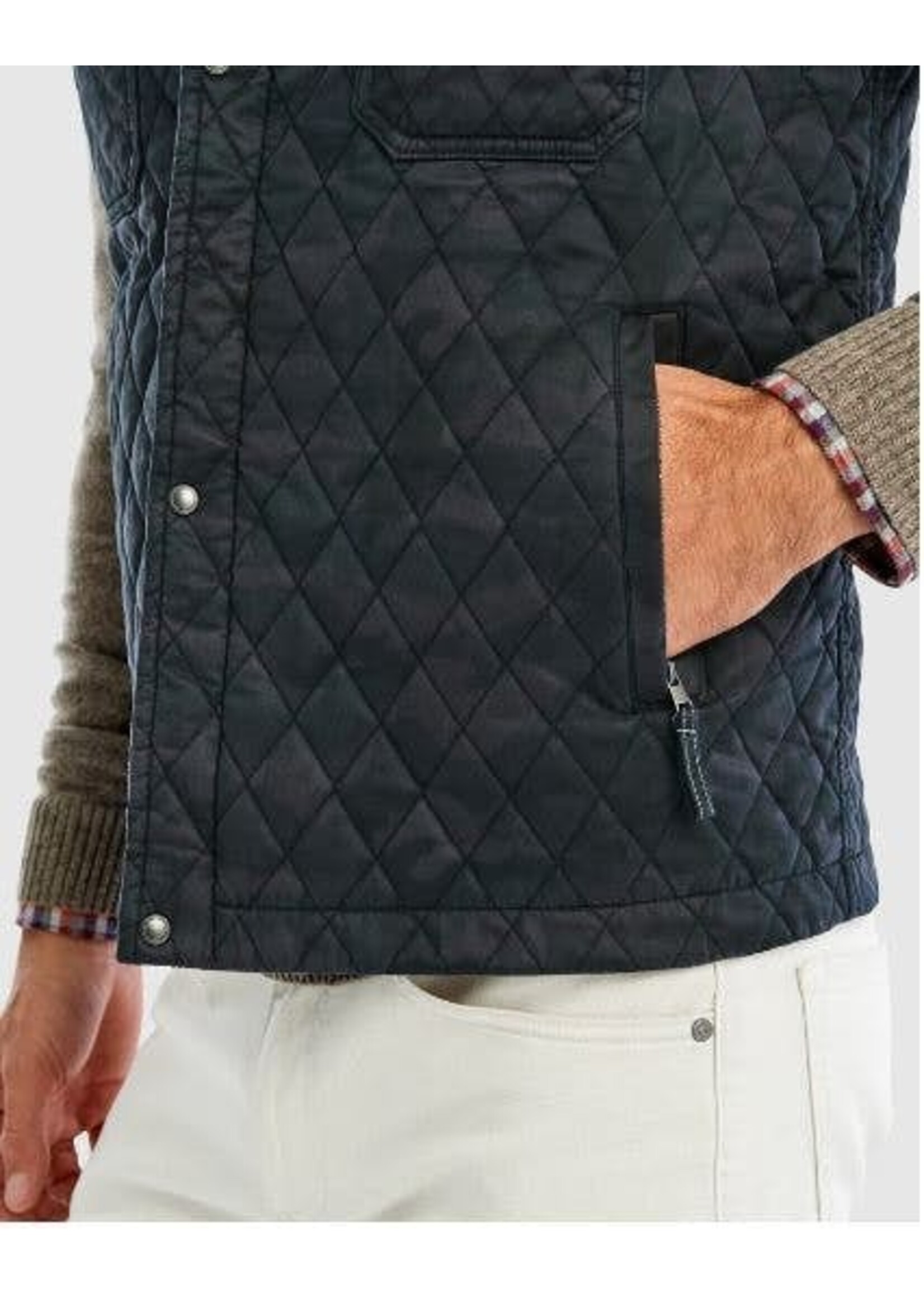 Johnnie-O Goose Camo Quilted Vest