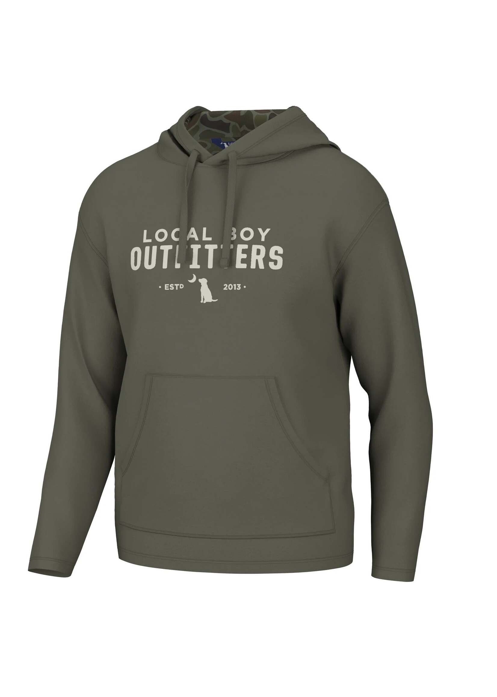 Local Boy Solid Poly/Fleece Hoodie
