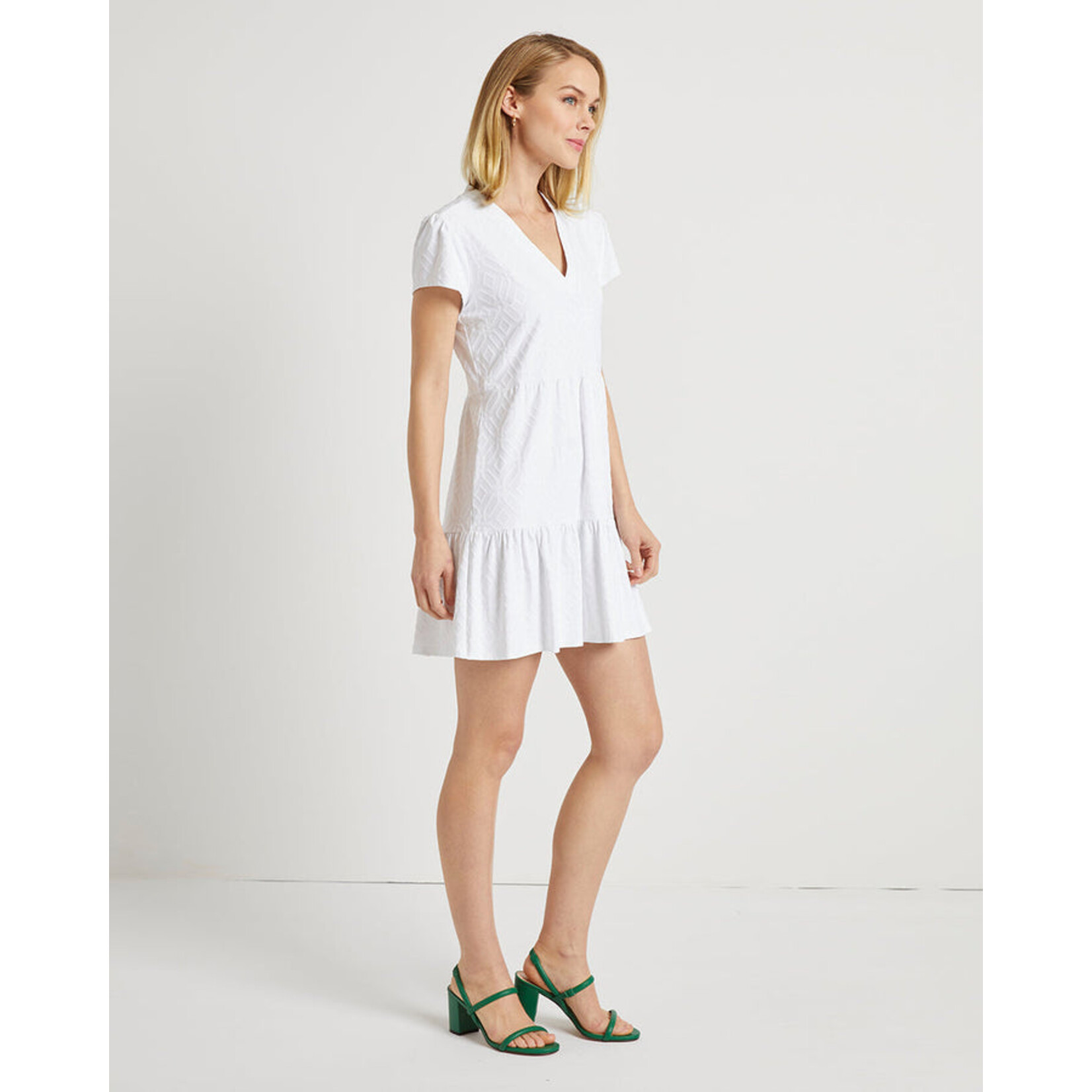 Jude Connally Gabriella Dress - Grand Links White