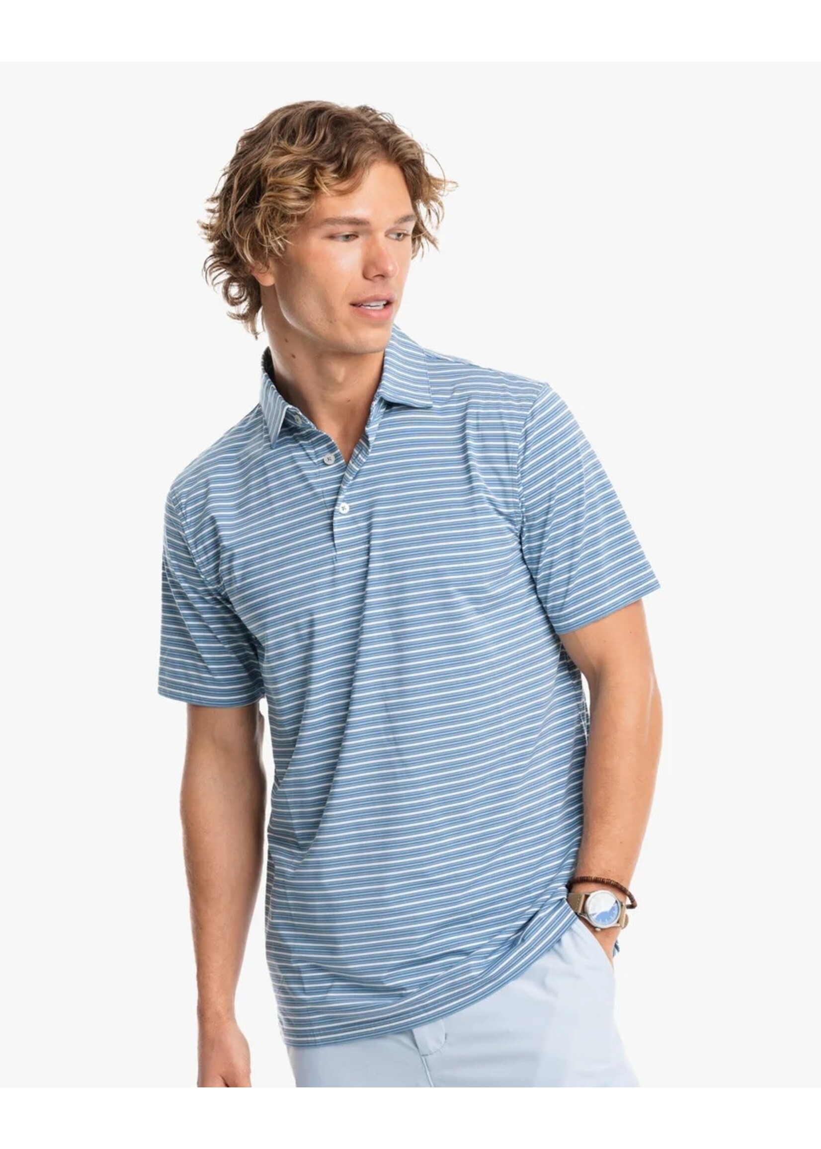 Southern Tide Overseas Stripped Performance Polo