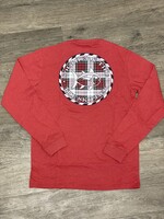 Southern Tide Heather Plaid Skipjack Medallion L/S Tee