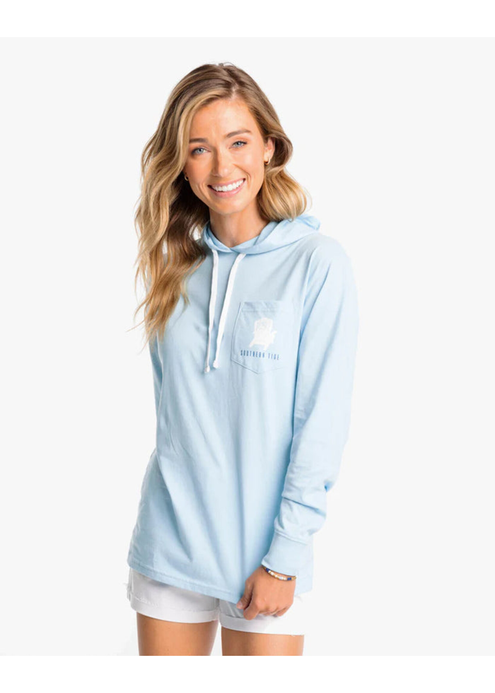 Southern Tide Sit Back and Skipjack Long Sleeve Hoodie T-Shirt