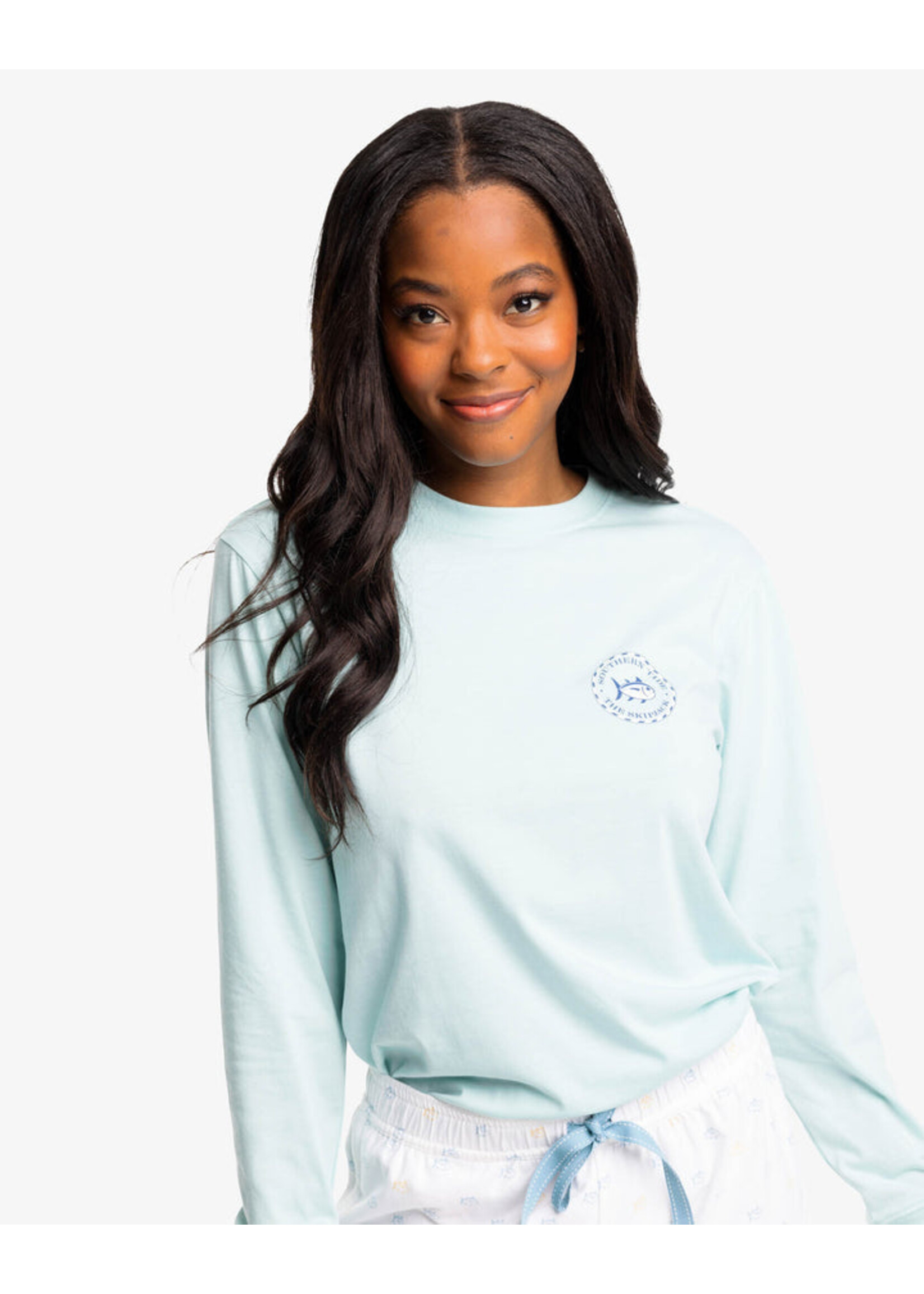 Southern Tide LS Original Medallion Skipjack Tee
