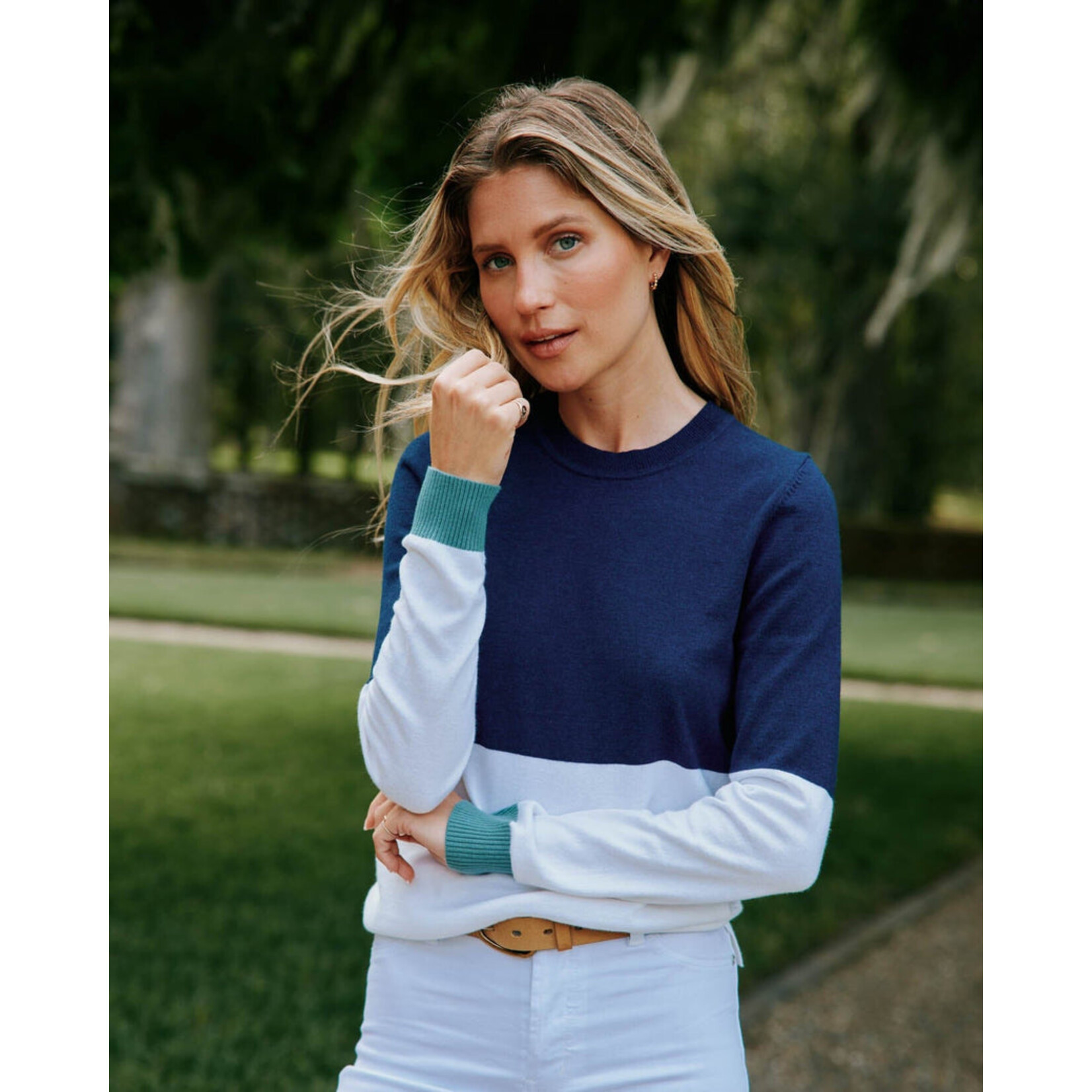 Southern Tide Colorblock Fireside Sweater