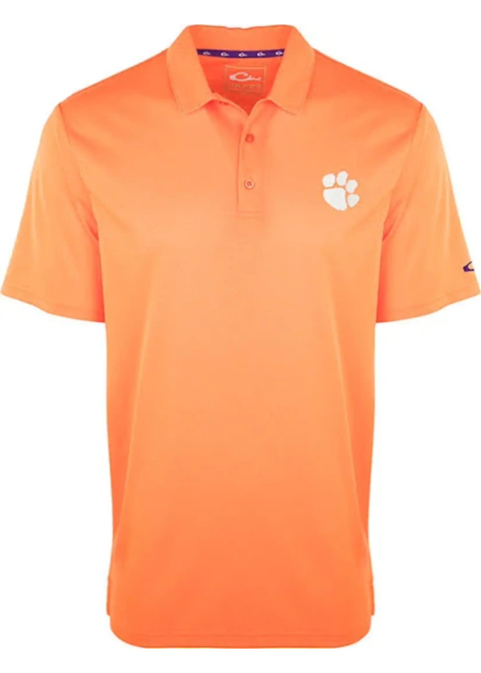 Drake Clemson Vintage Heather Polo