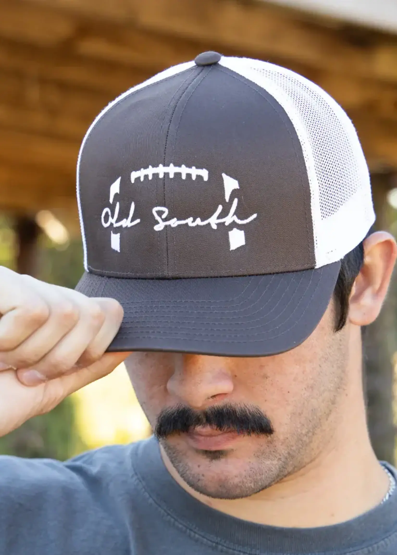 Old South Football Stitched Trucker Hat