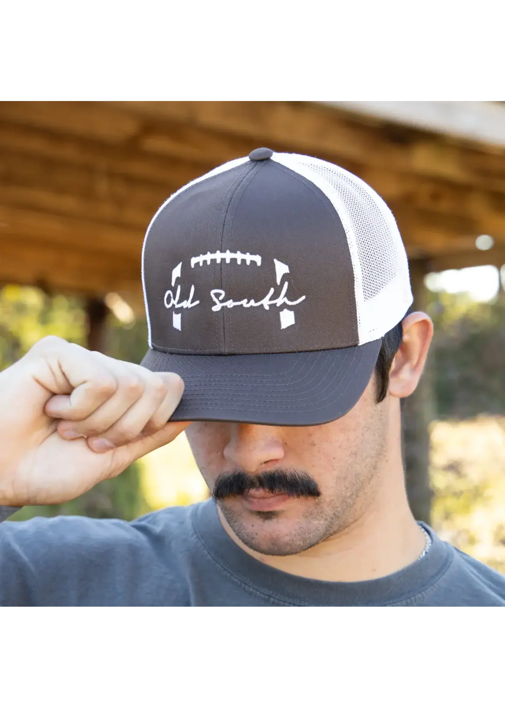 Old South Football Stitched Trucker Hat
