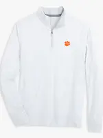 Southern Tide Clemson Tigers Cruiser Micro-Stripe Heather Quarter Zip