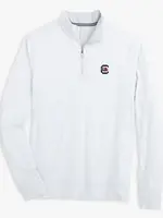 Southern Tide USC Gamecocks Cruiser Micro-Stripe Heather Quarter Zip