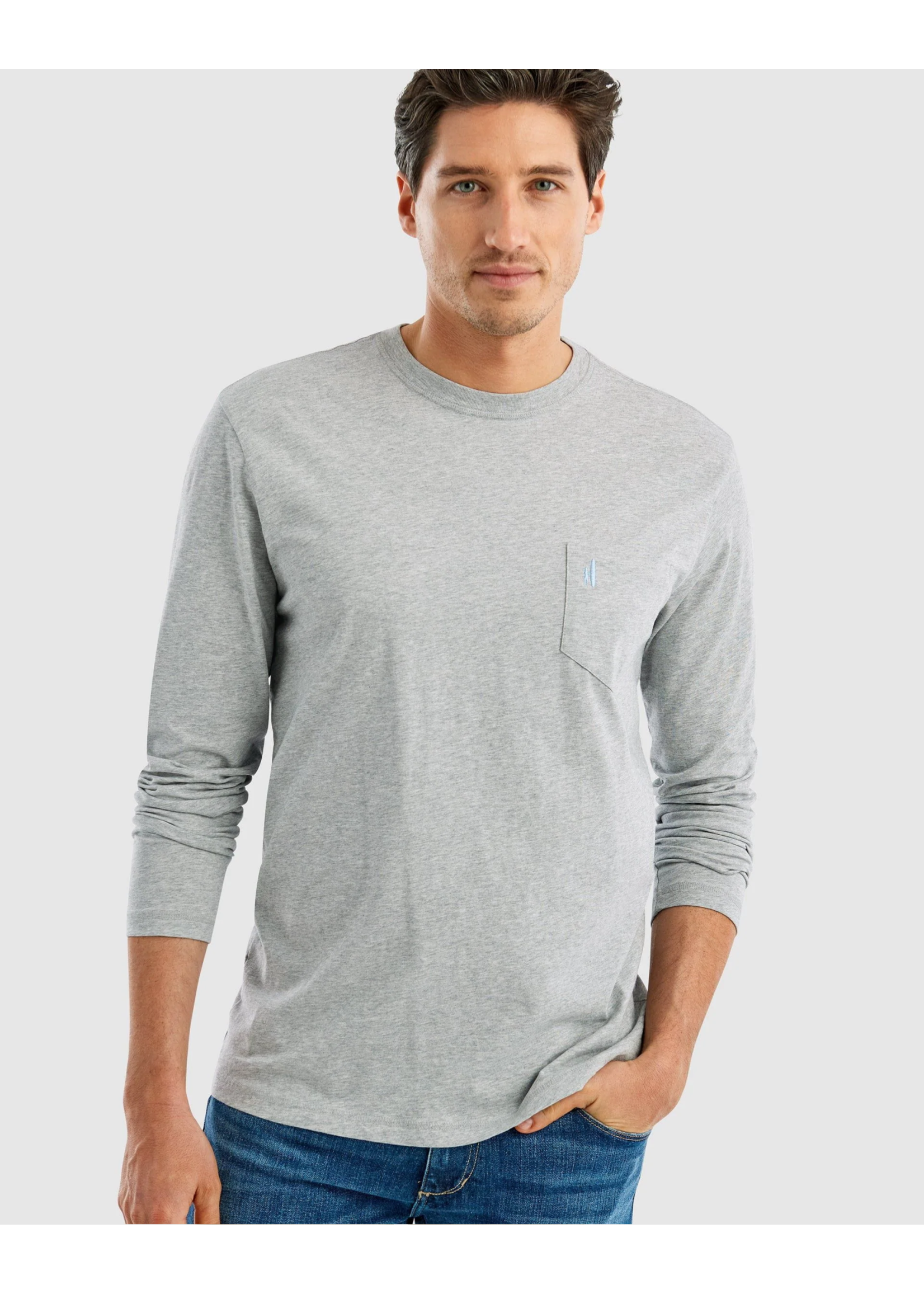 Johnnie-O Heathered Brennan Long Sleeve T-Shirt