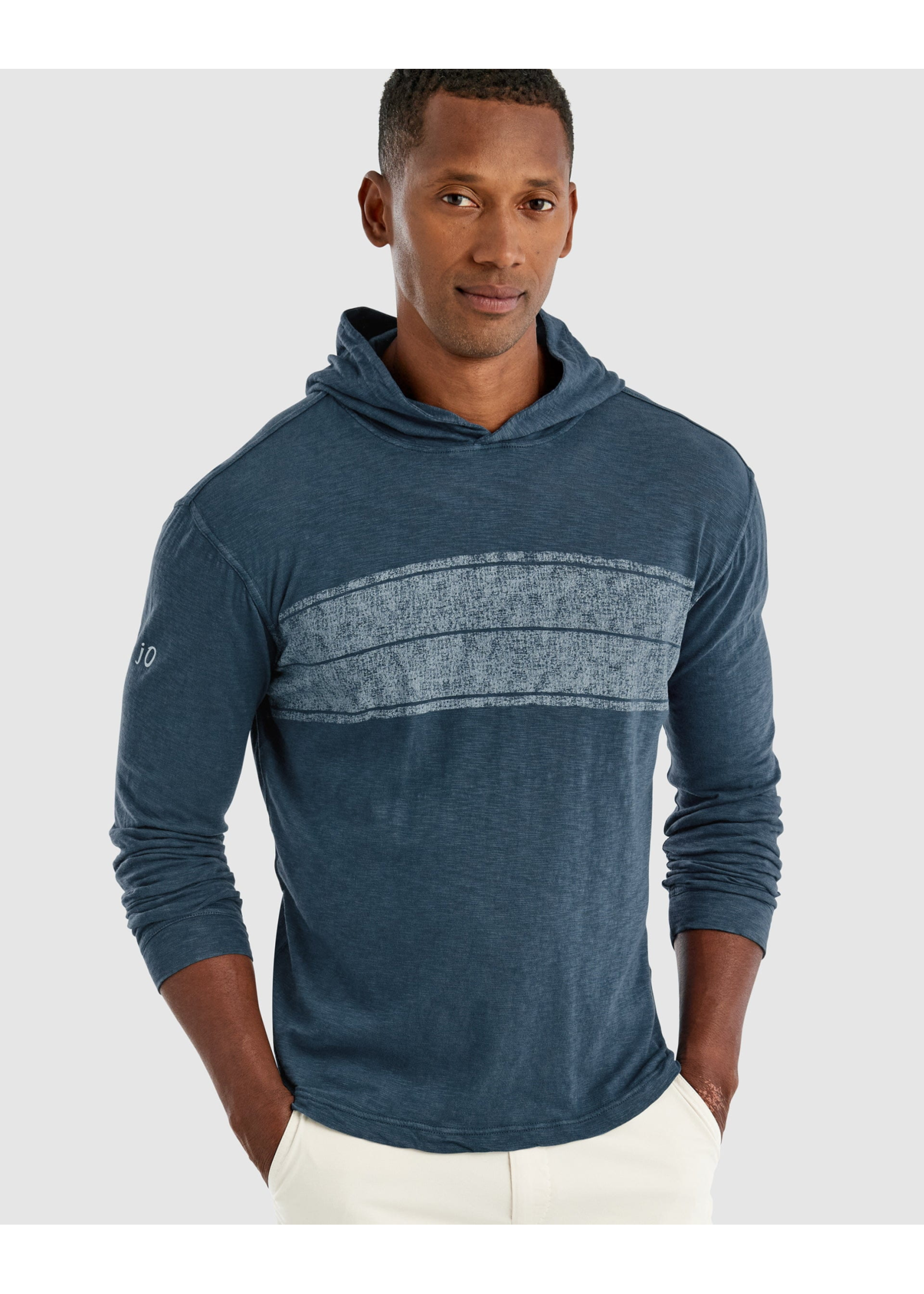 Johnnie-O Calico Long Sleeve T-Shirt Hoodie
