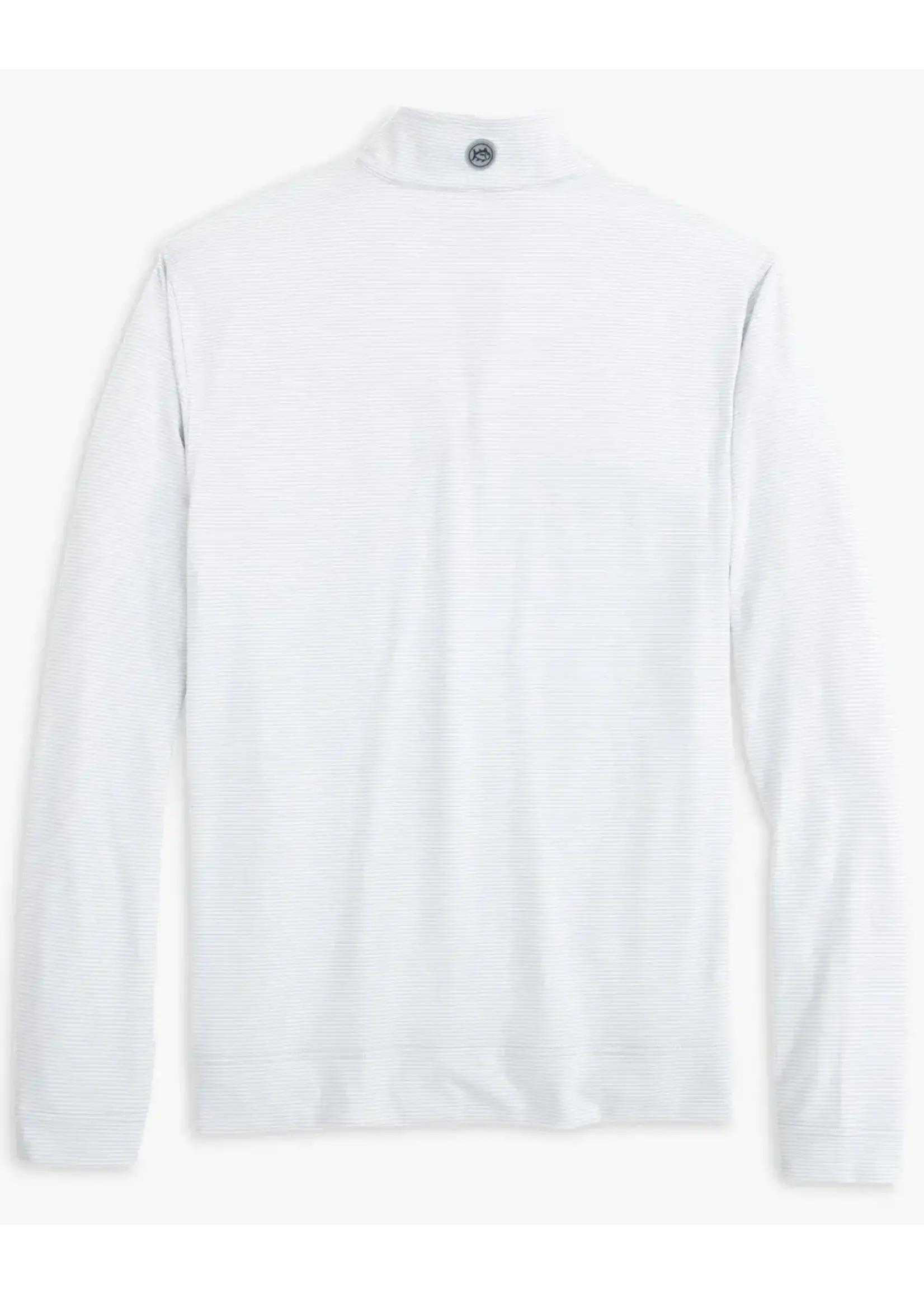 Southern Tide Clemson Tigers Cruiser Micro-Stripe Heather Quarter Zip