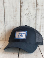 Bald Head Blues Navy Trucker Hat with Cart Patch