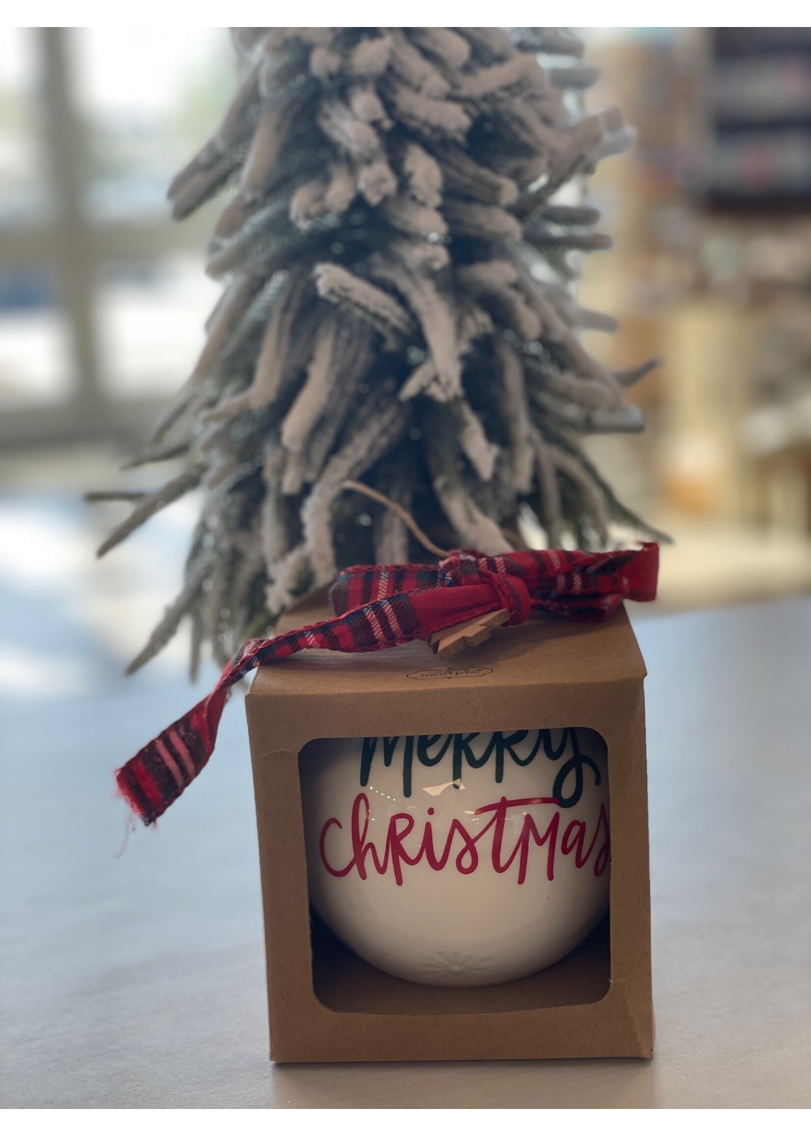 Mud Pie Merry Christmas Ornament