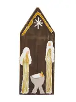 Mud Pie LG Nativity Reclaimed Plaque