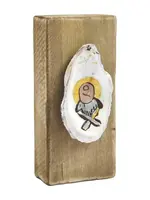 Mud Pie Baby Jesus Nativity Oyster Plaque