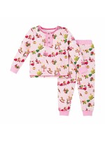 Mud Pie Pink Toyland Pajama Set