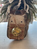 Mud Pie Farmhouse Christmas Jingle Bell Soap Dish set