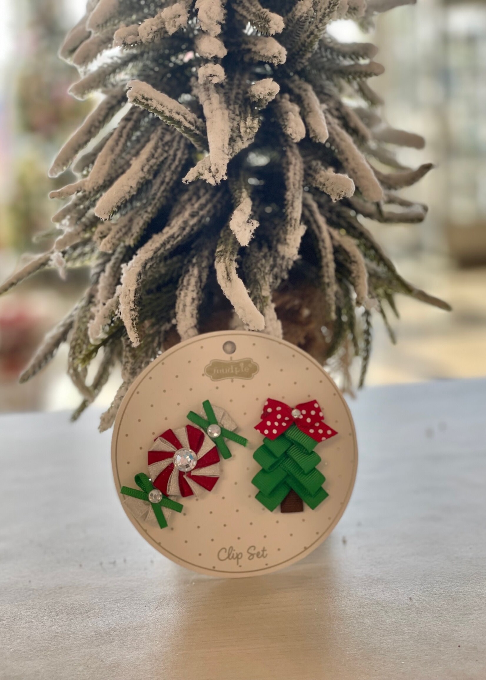 Mud Pie Christmas Hair Clips