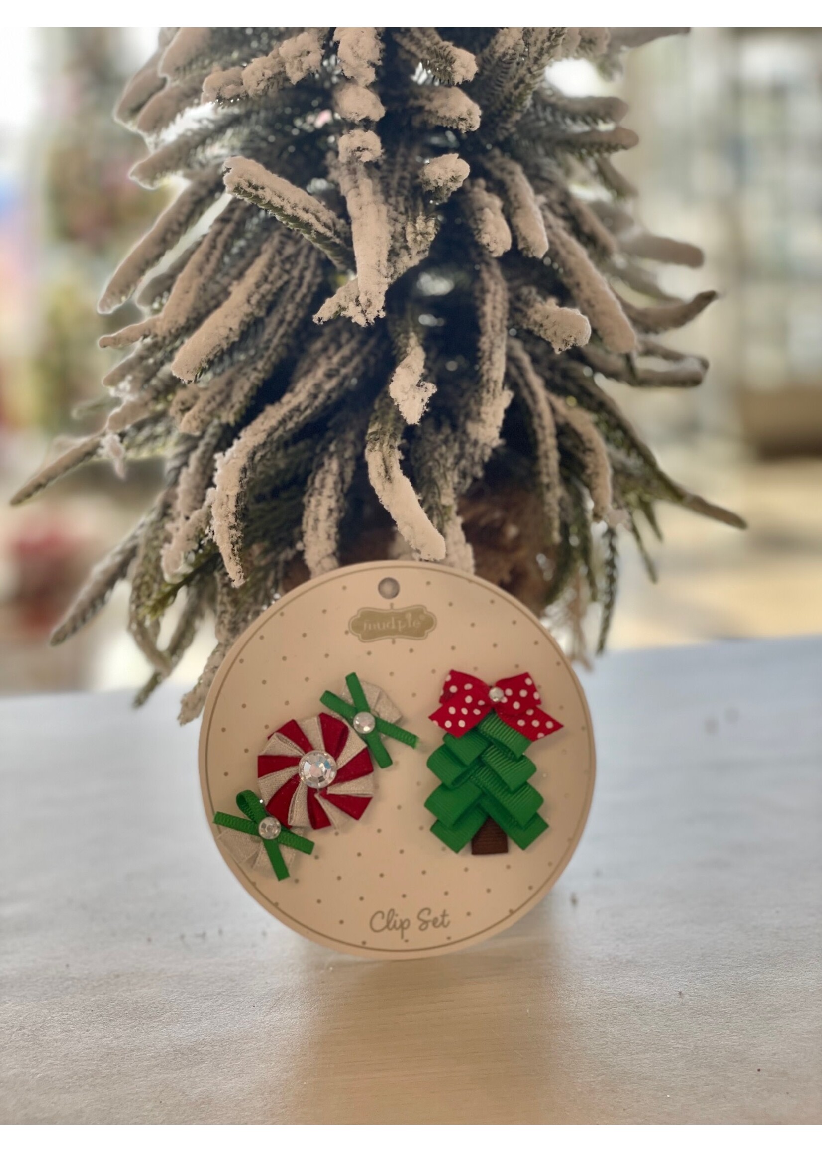 Mud Pie Christmas Hair Clips