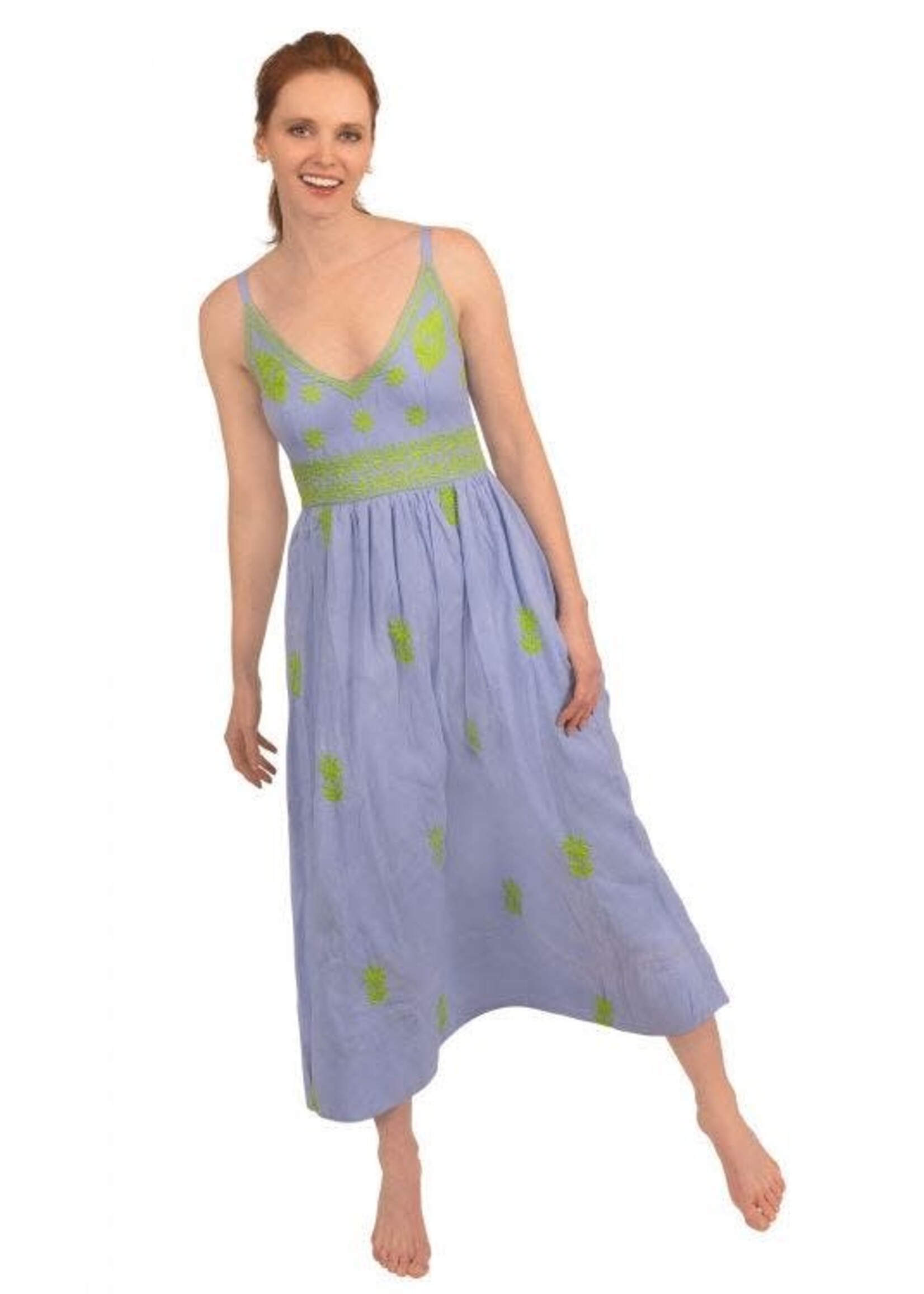 Gretchen Scott Hand Embroidered Midi/Maxi Dress - Fiesta Time
