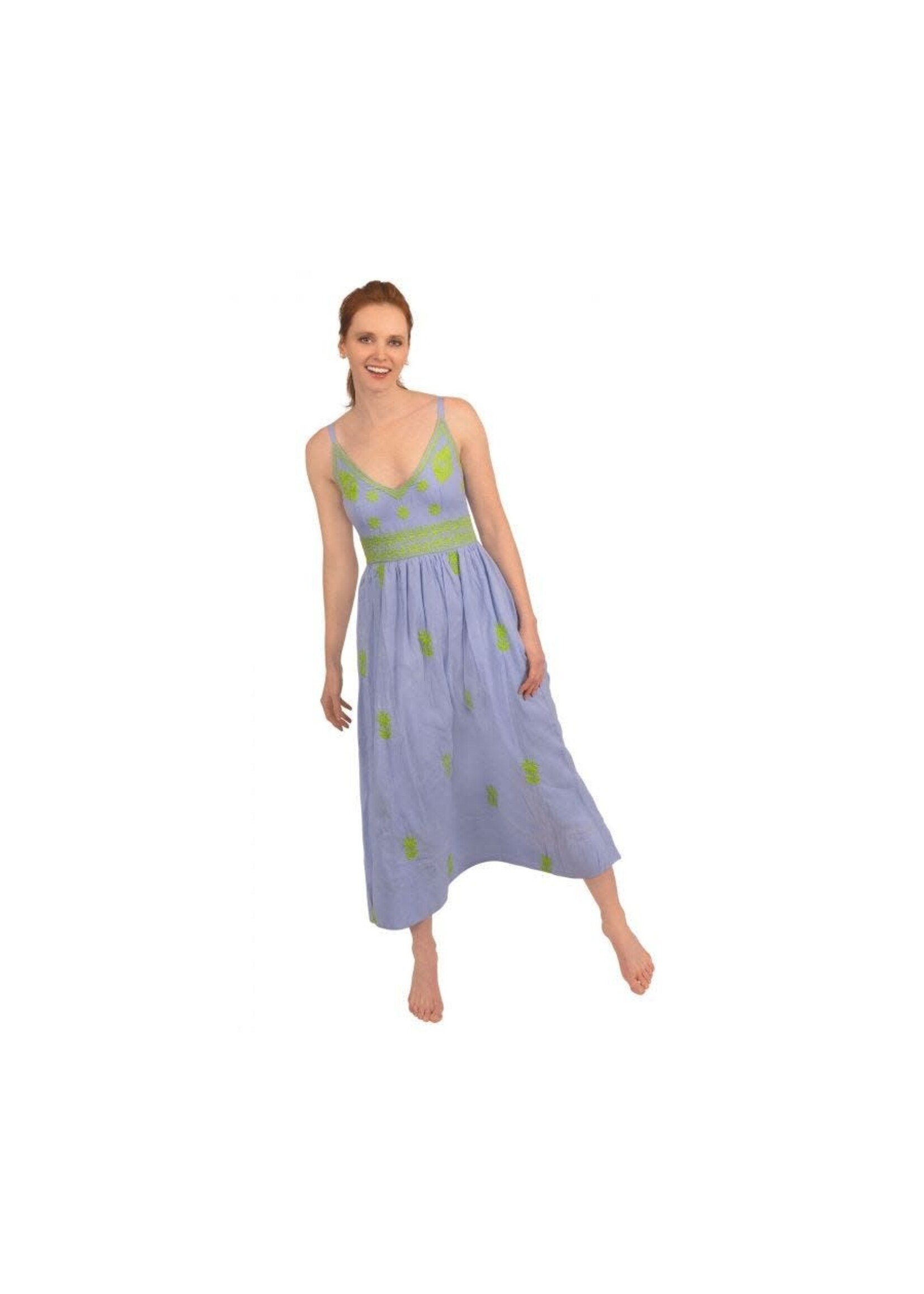 Gretchen Scott Hand Embroidered Midi/Maxi Dress - Fiesta Time