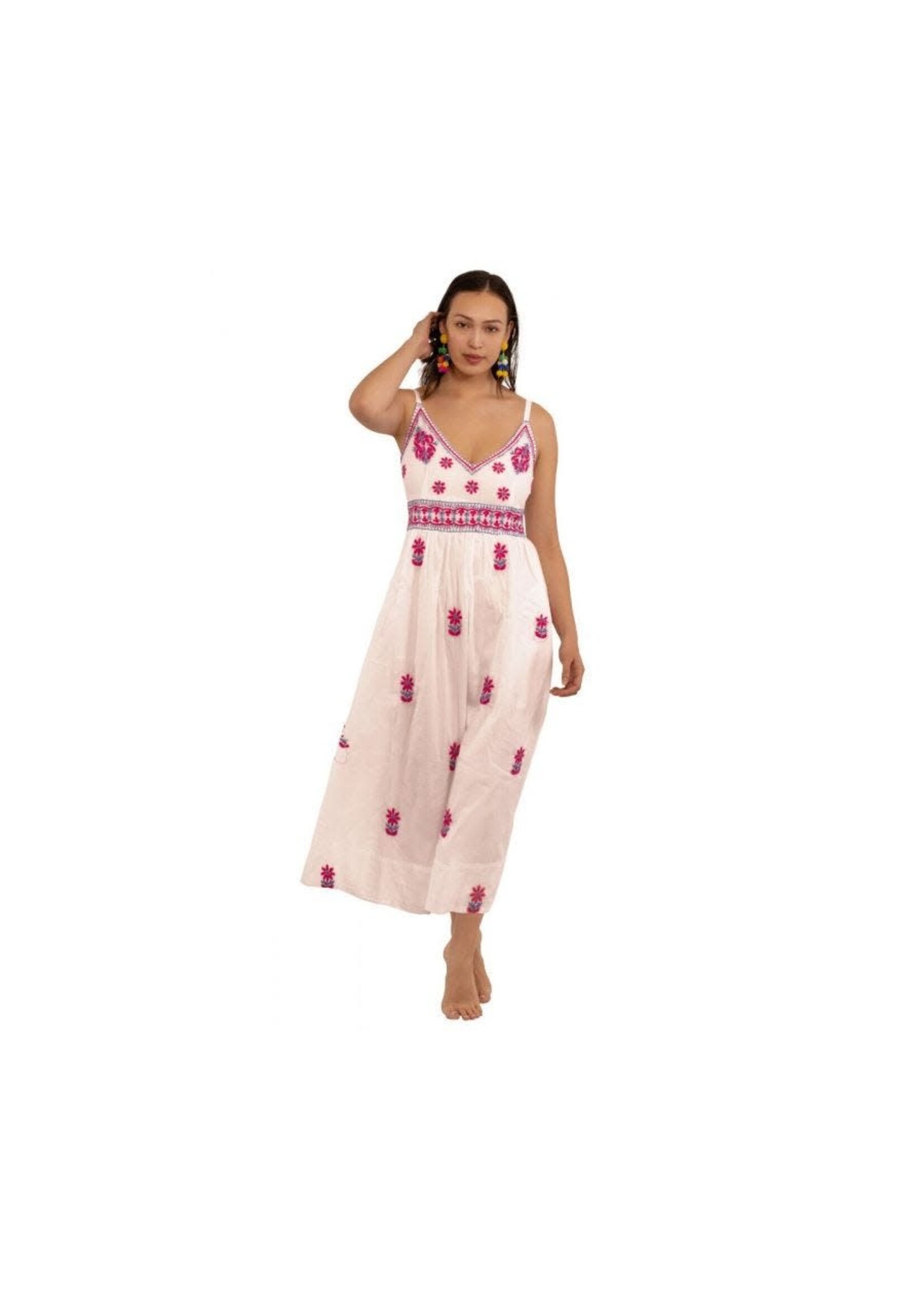 Gretchen Scott Hand Embroidered Midi/Maxi Dress - Fiesta Time