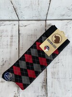 Brown Dog Argyle - Black Red