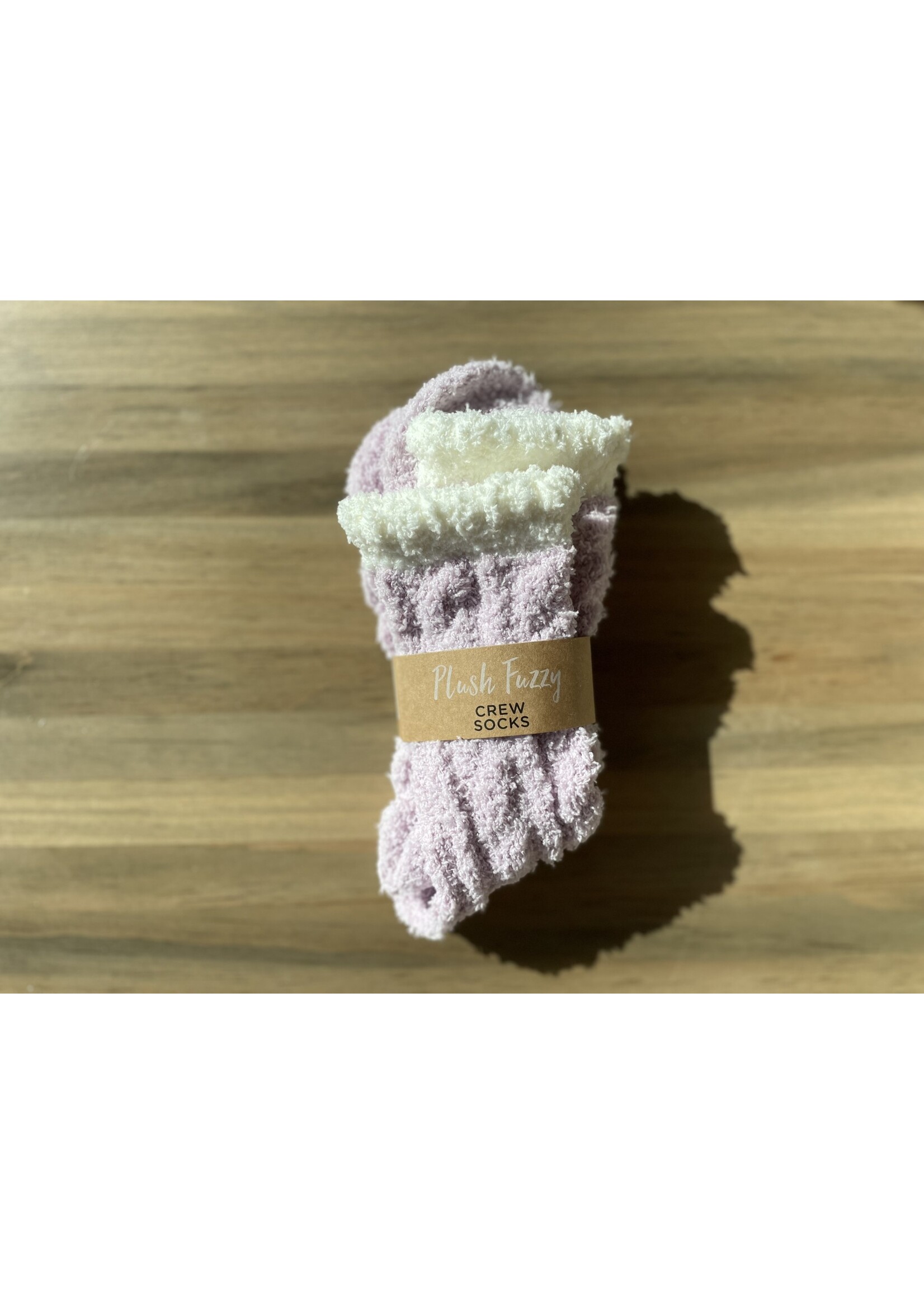 Fuzzy and Soft Plush Crew Socks