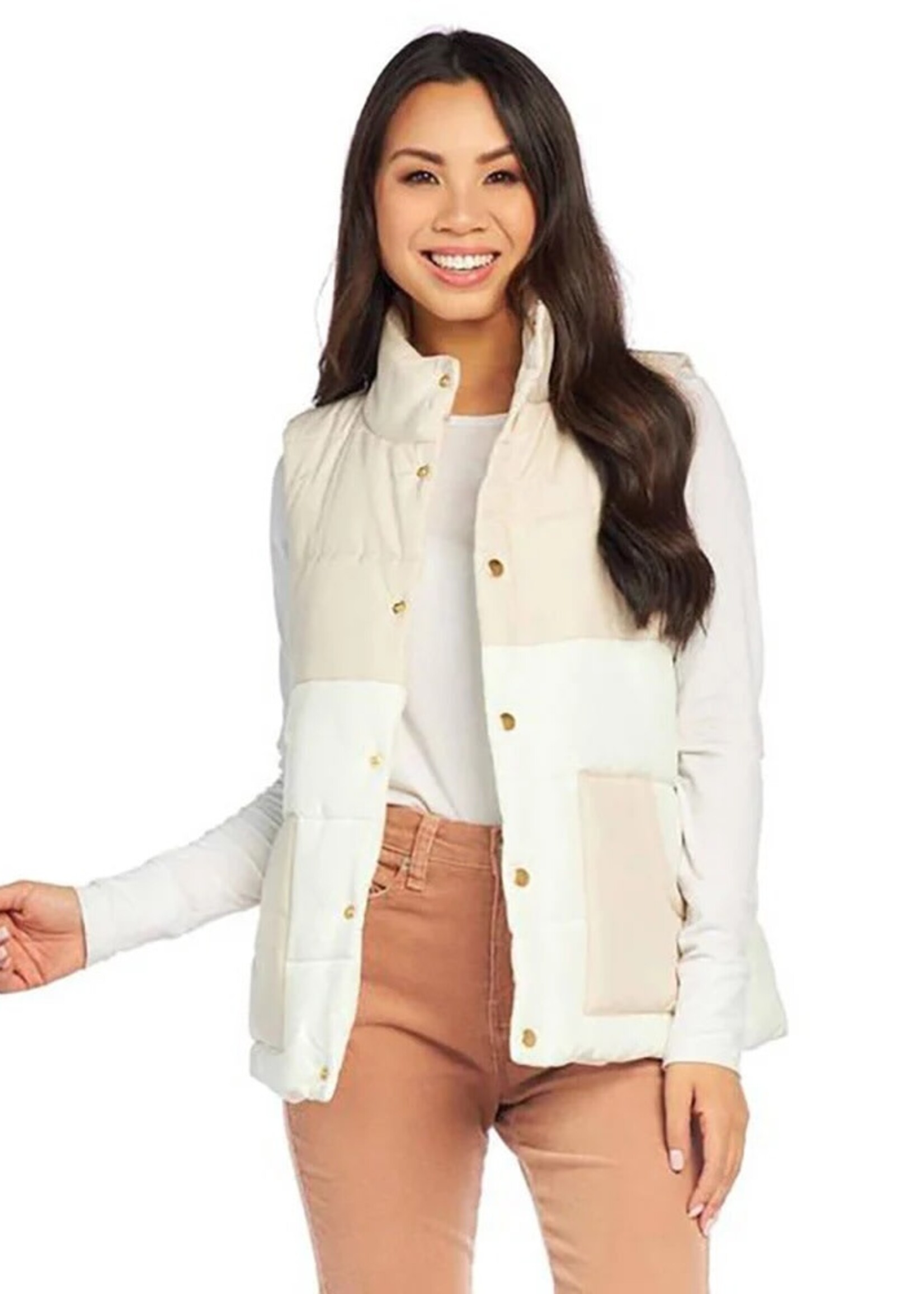 Mud Pie Gage Color-Block Vest