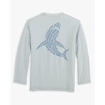 Southern Tide Youth Lined Shark L/S Performance T-Shirt