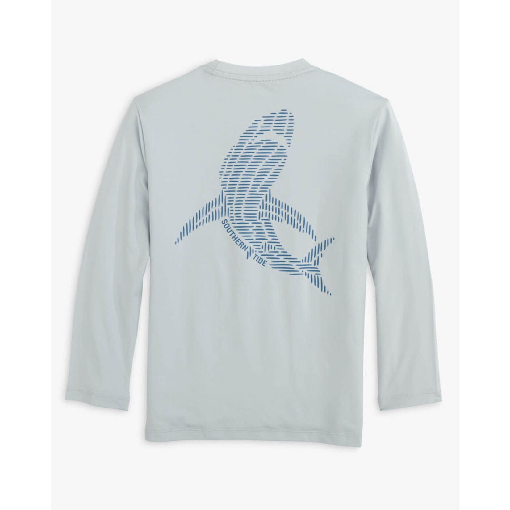 Southern Tide Youth Lined Shark L/S Performance T-Shirt