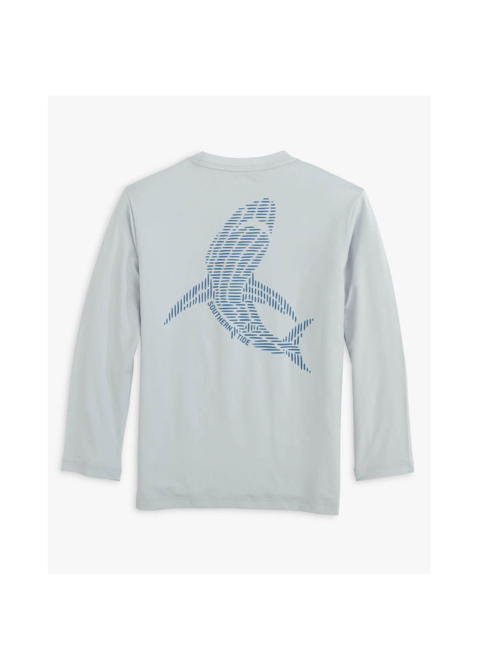 Southern Tide Youth Lined Shark L/S Performance T-Shirt