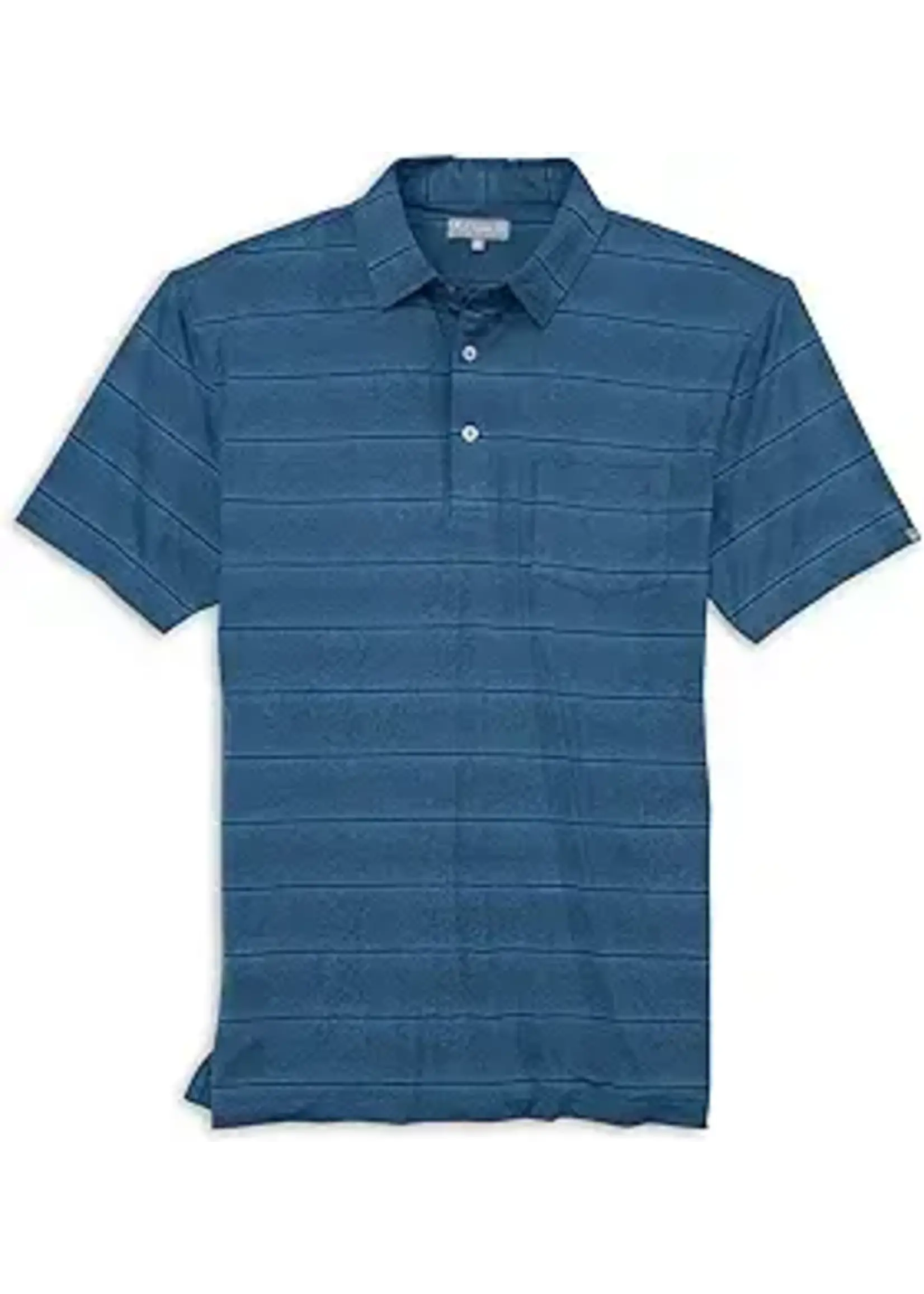 Fish Hippie ABACO Performance Stripe Polo