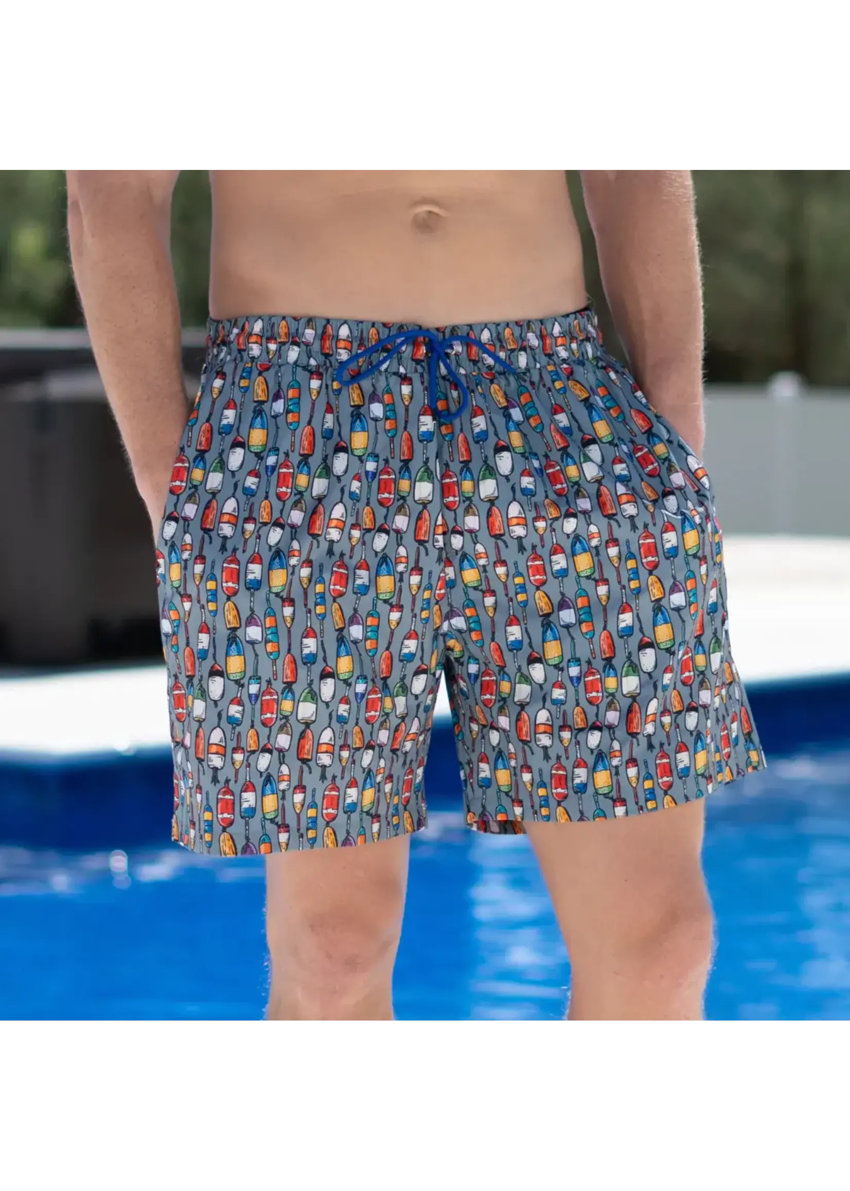 Old South Buoy - Lined Swim Trunks