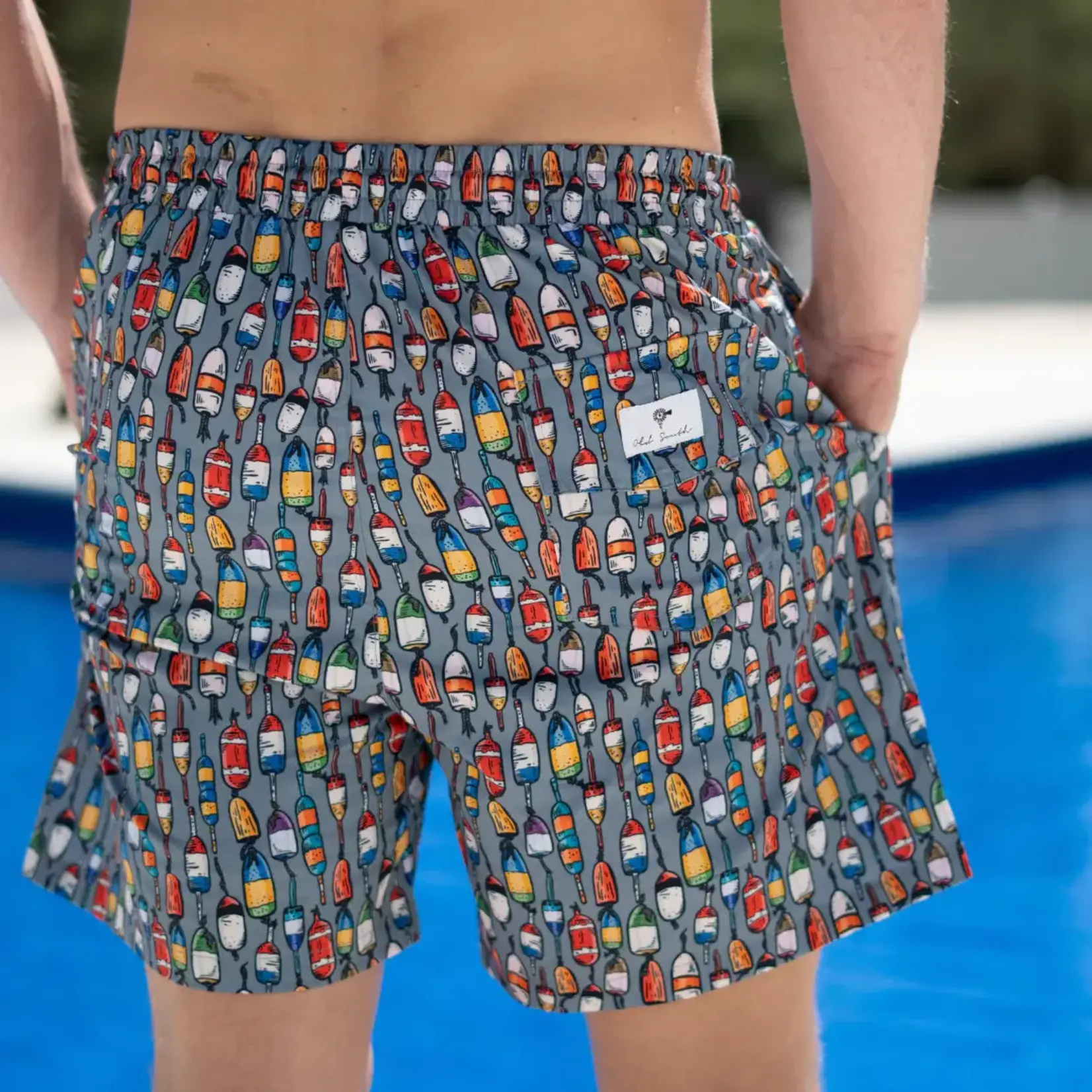Old South Buoy - Lined Swim Trunks