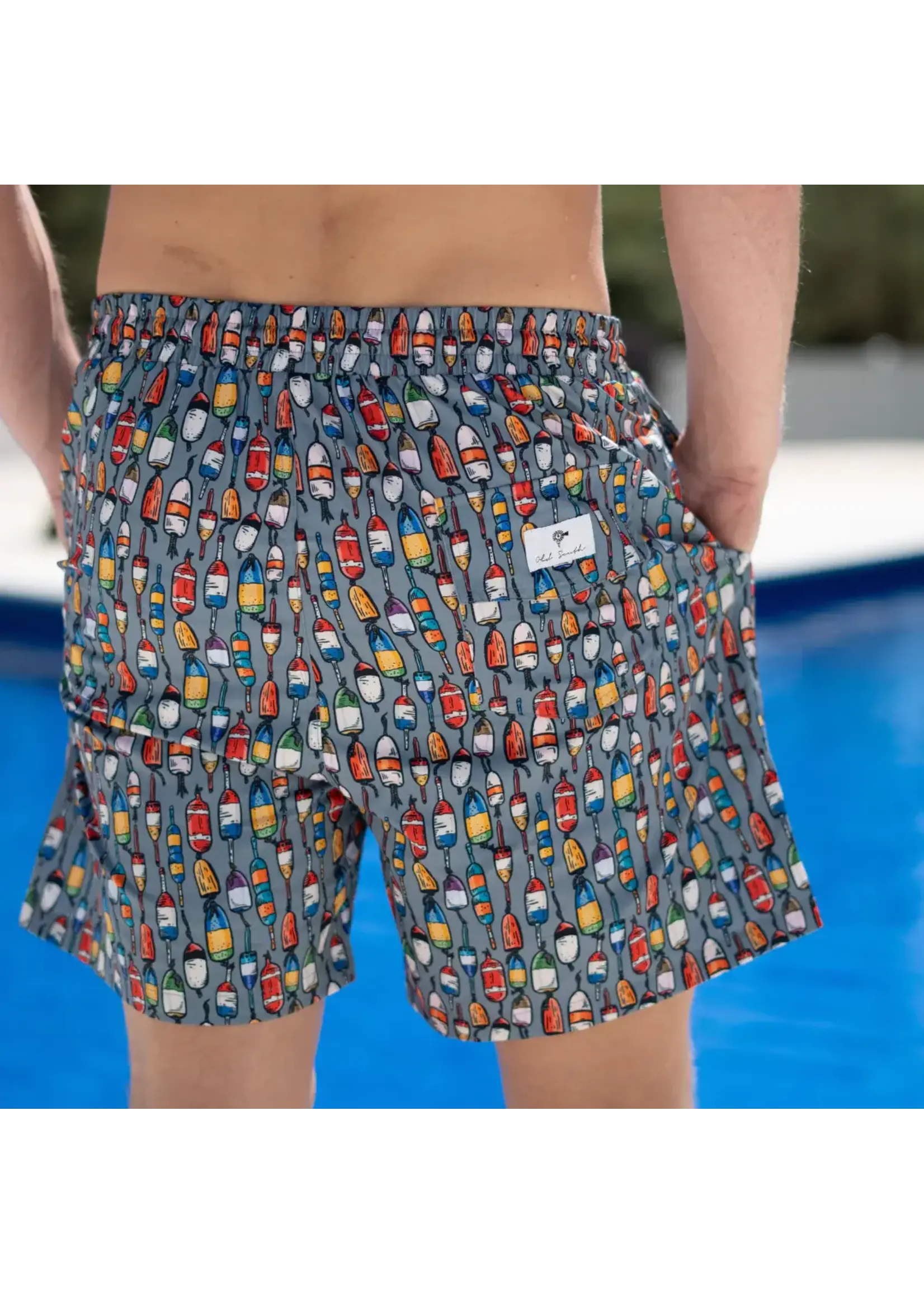 Old South Buoy - Lined Swim Trunks