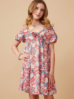 Hayden Hayden Puff Sleeve and Bow Dress