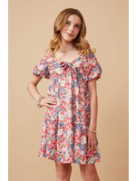 Hayden Hayden Puff Sleeve and Bow Dress