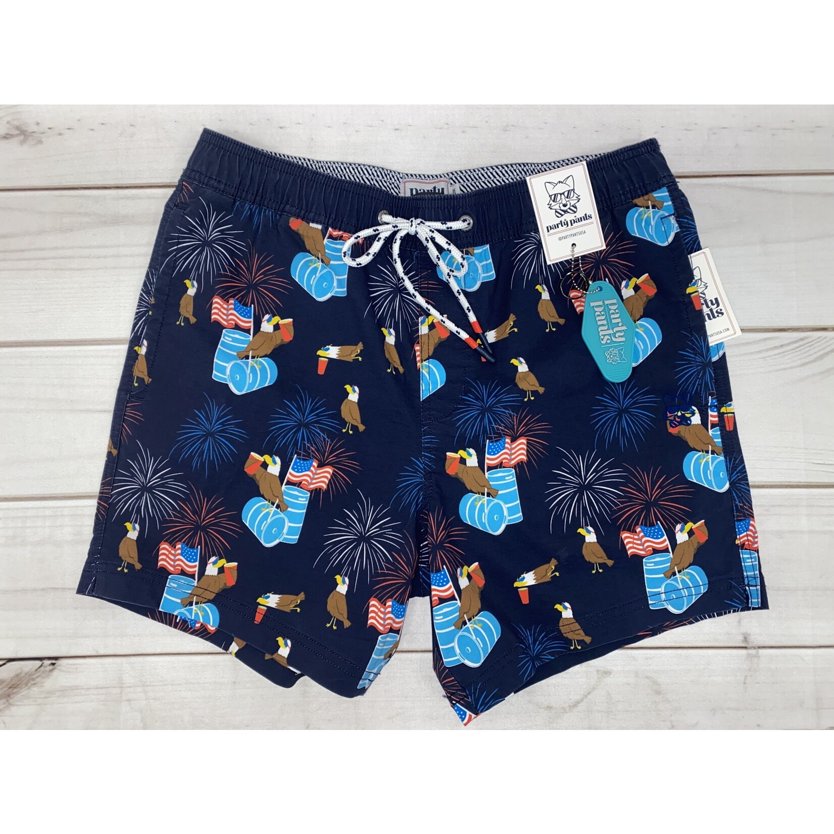 Party Pants Old Glory shorts Navy